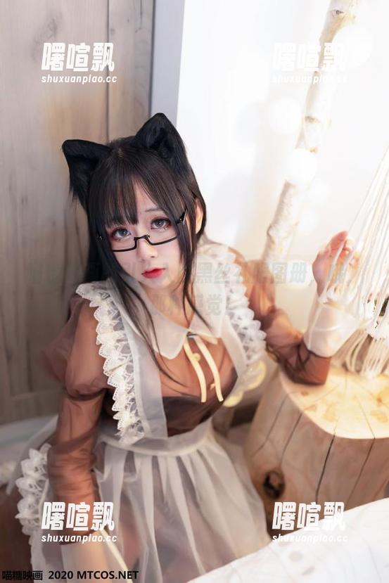 喵糖映画的引人入胜黑丝礼服图册，哦，那种感觉！